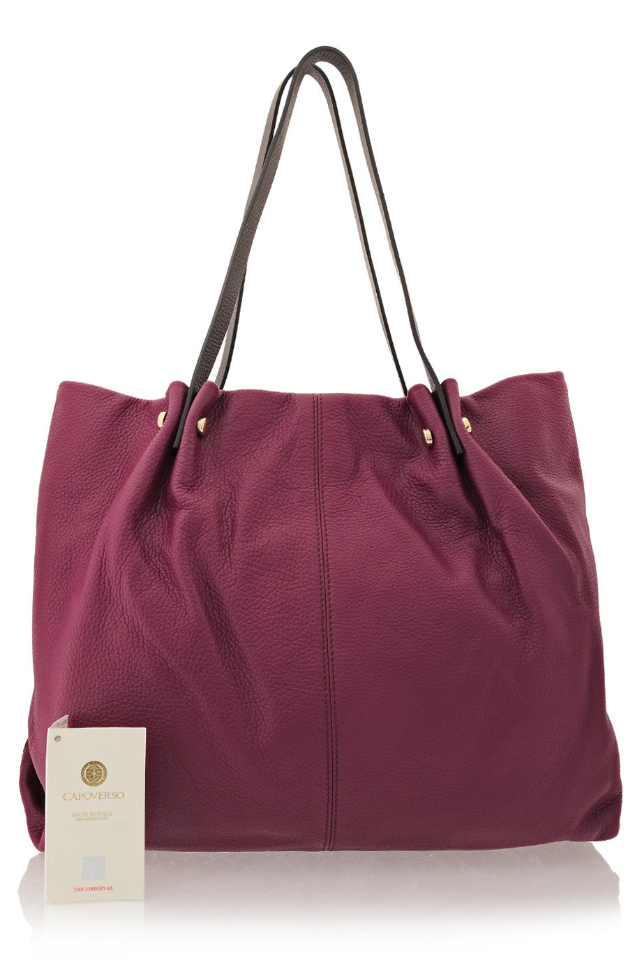 ADRIA Purple Leather Shoulder Bag