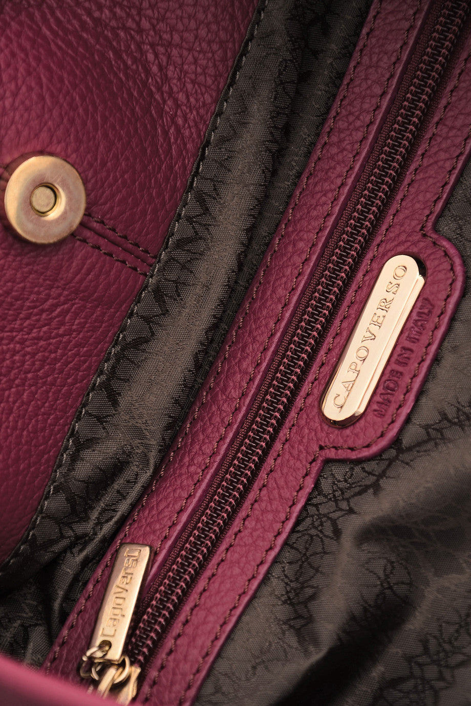 ADRIA Purple Leather Shoulder Bag