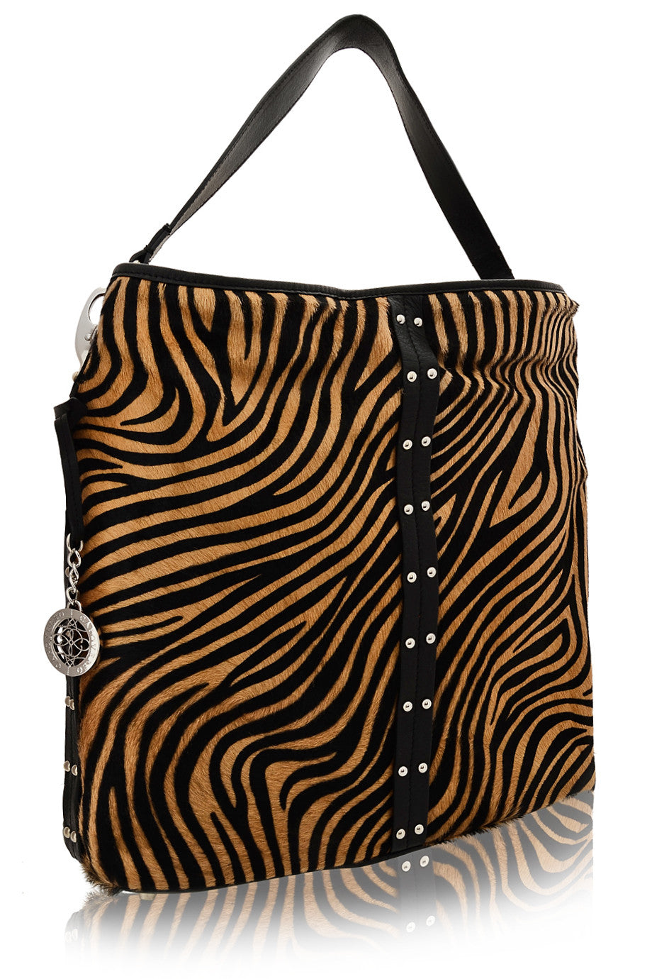 ZEBRINA Leather Shoulder Bag