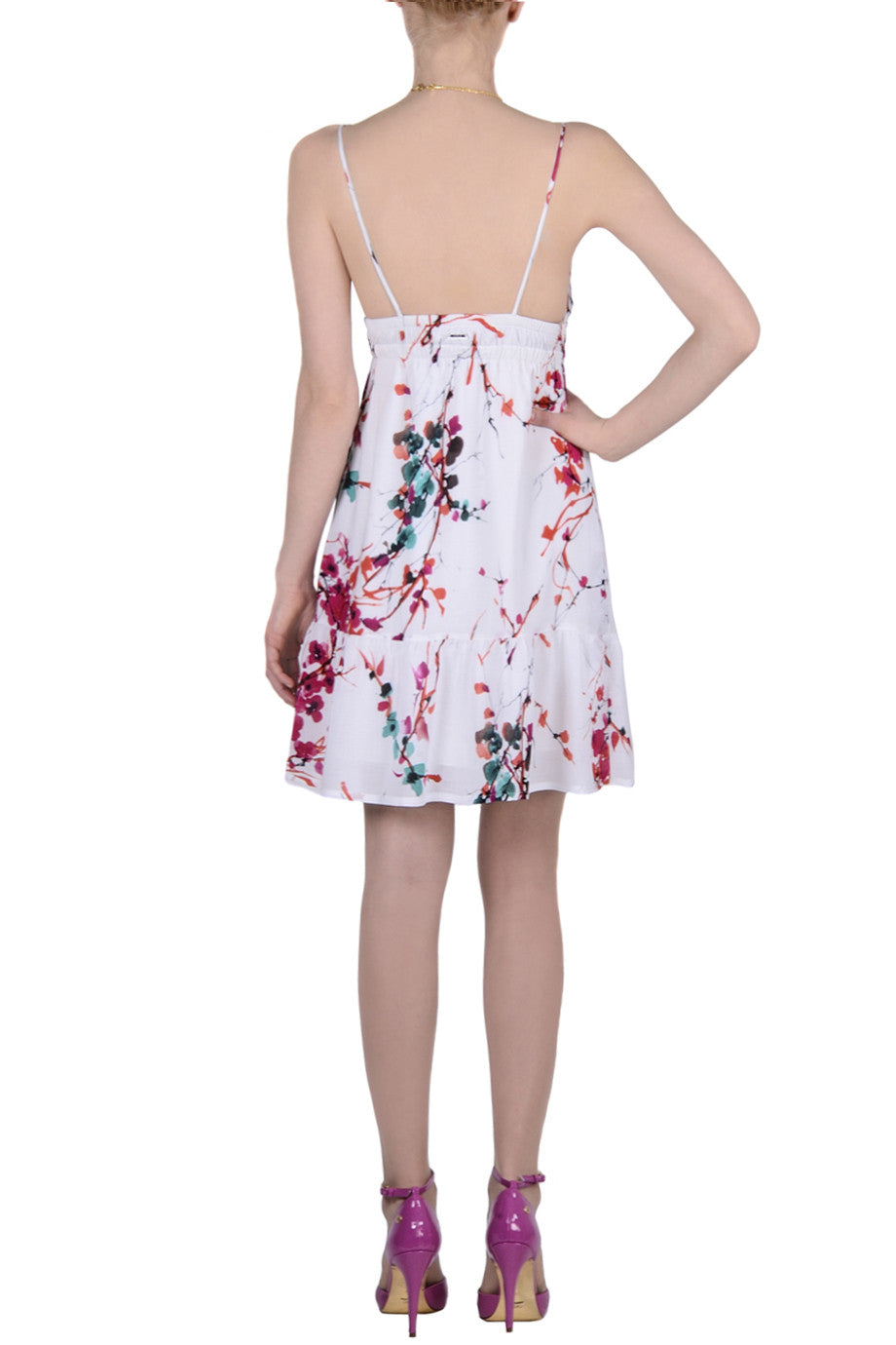 Λευκό Φόρεμα με Λουλούδια | Φορέματα - Carlos Miele