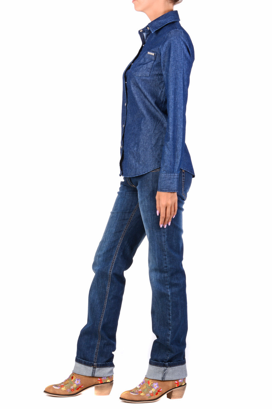 CARLOS MIELE DENIM Tζιν Πουκάμισο