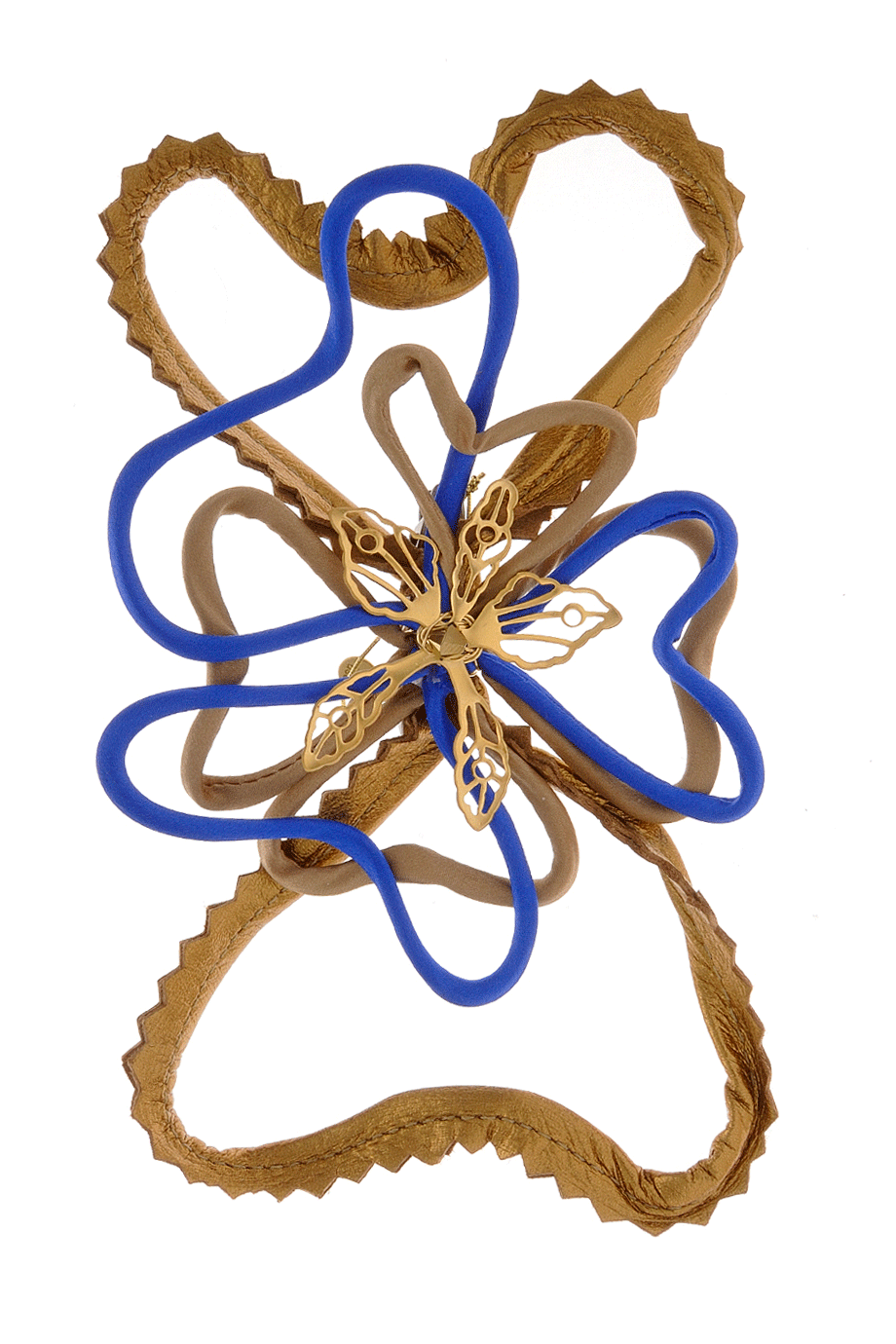 COLETTE MALOUF LEATHER HOOPS Hair Hoop