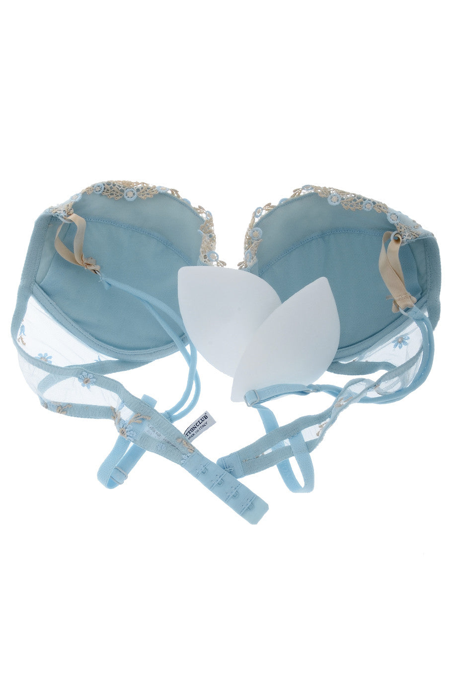 Γαλάζιο Σουτιέν με Δαντέλα - Cotton Club | Γυναικεία Εσώρουχα