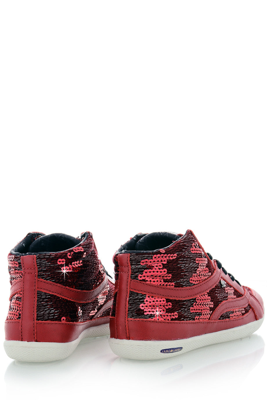 Μπορντώ Αθλητικά Παπούτσια με Παγιέτες | Γυναικεία Παπούτσια