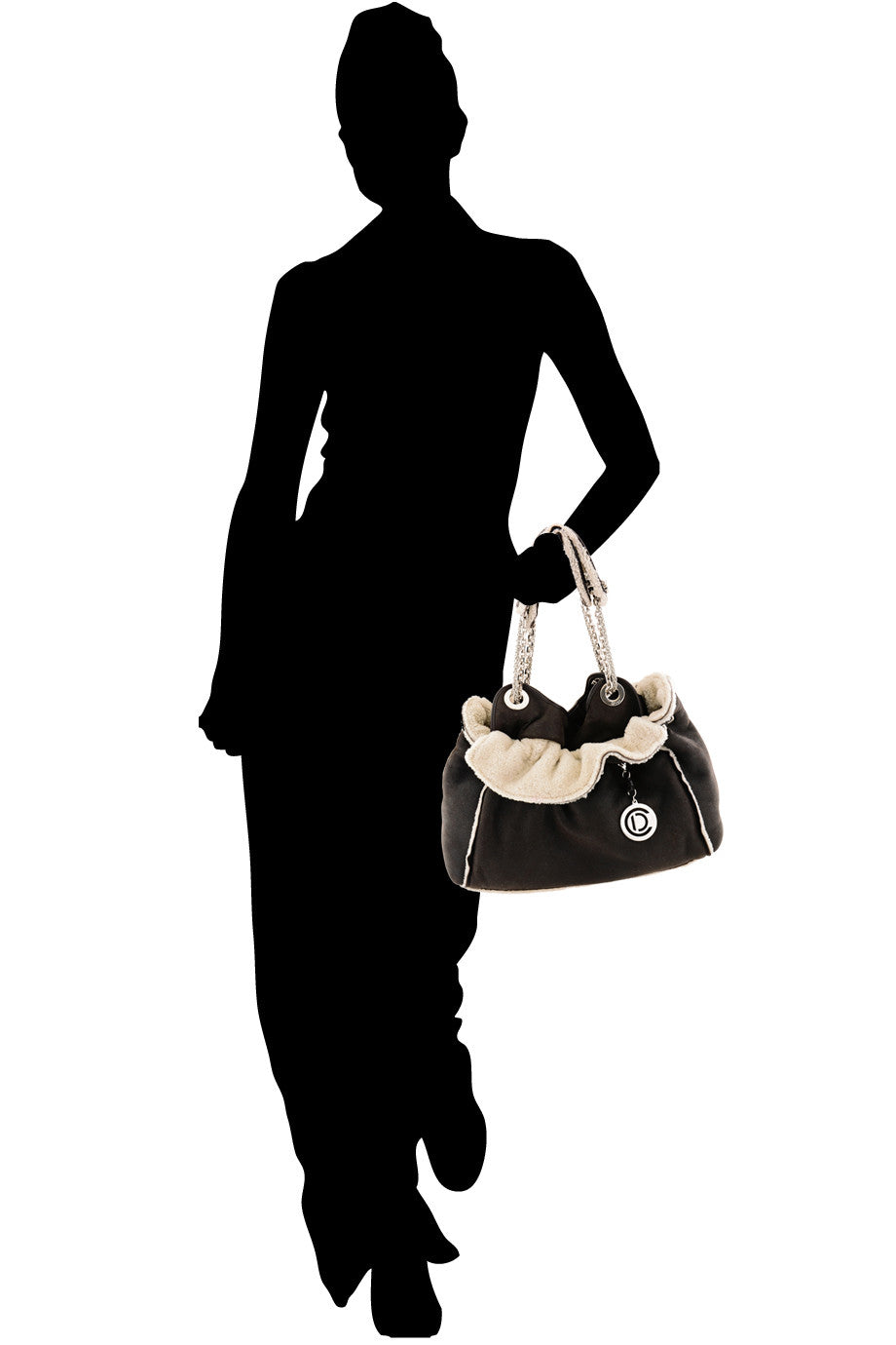 CANNAGE AGNEAU Brown Leather Shoulder Bag