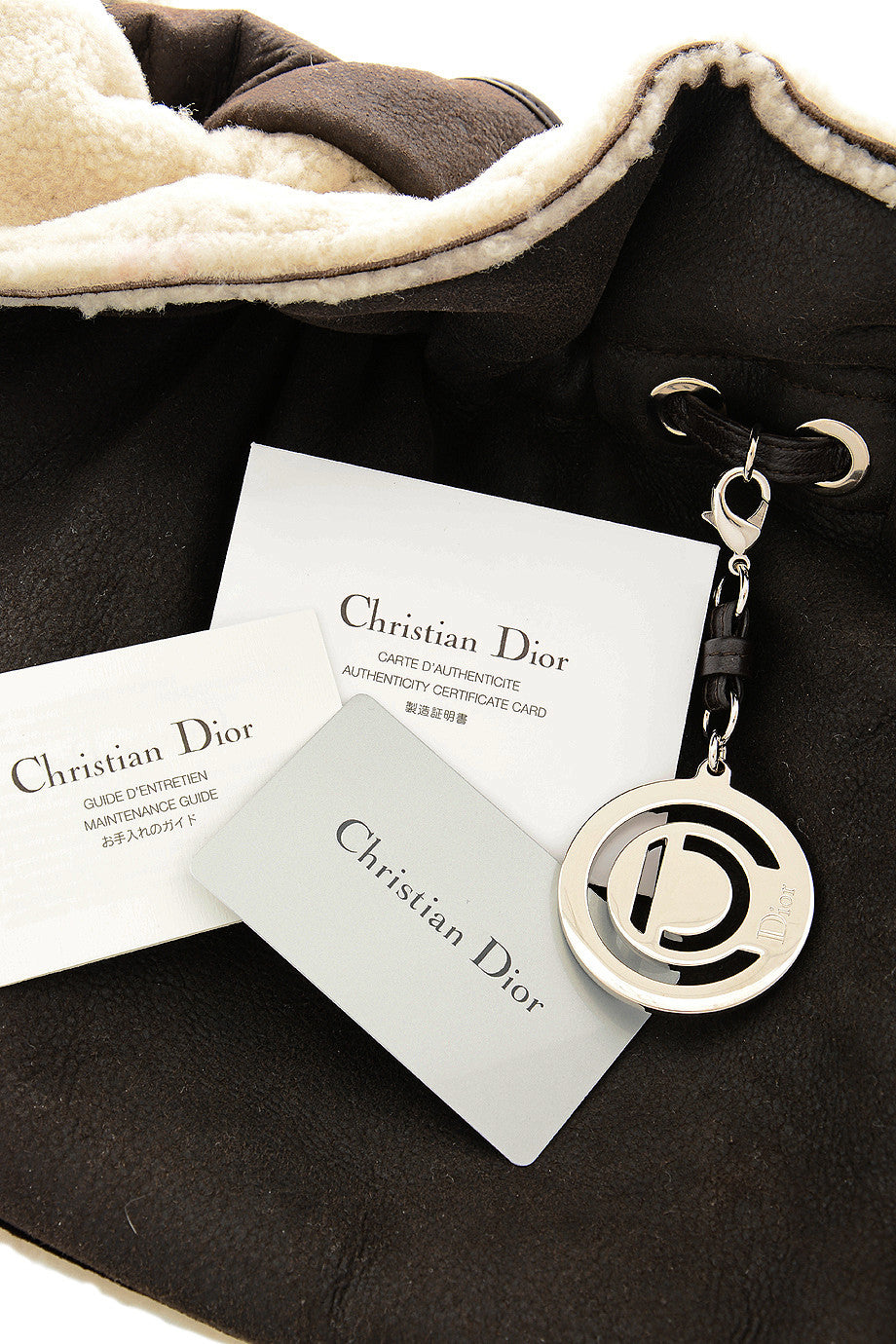 CANNAGE AGNEAU Brown Leather Shoulder Bag