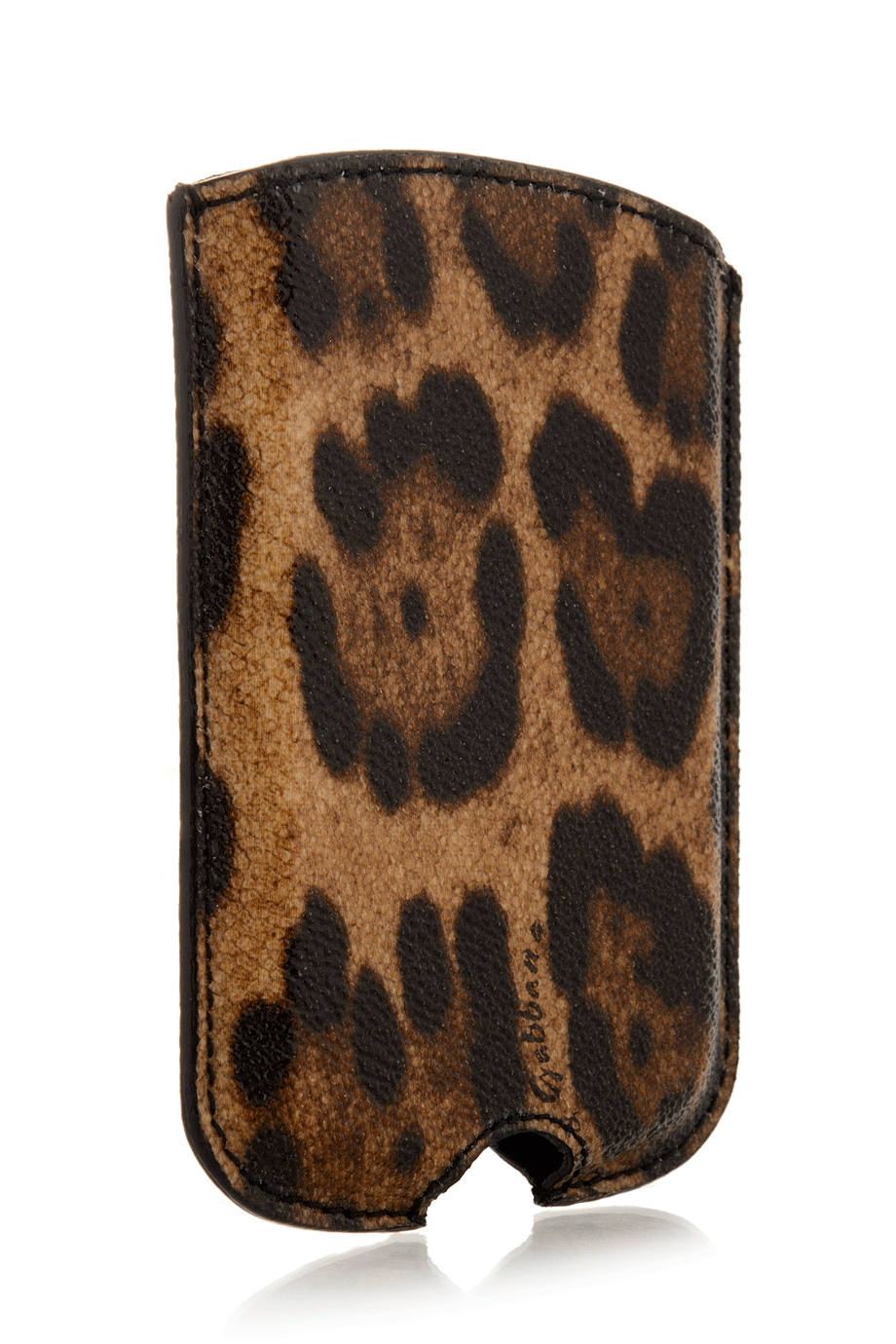 DOLCE & GABBANA - LEOPARD Καφέ Ματ Δερμάτινη Θήκη Κινητού Blackberry Samsung