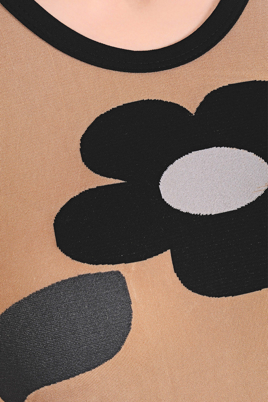 Μίνι Μαύρο Μπεζ Φόρεμα | Φορέματα - Emilio Cavallini