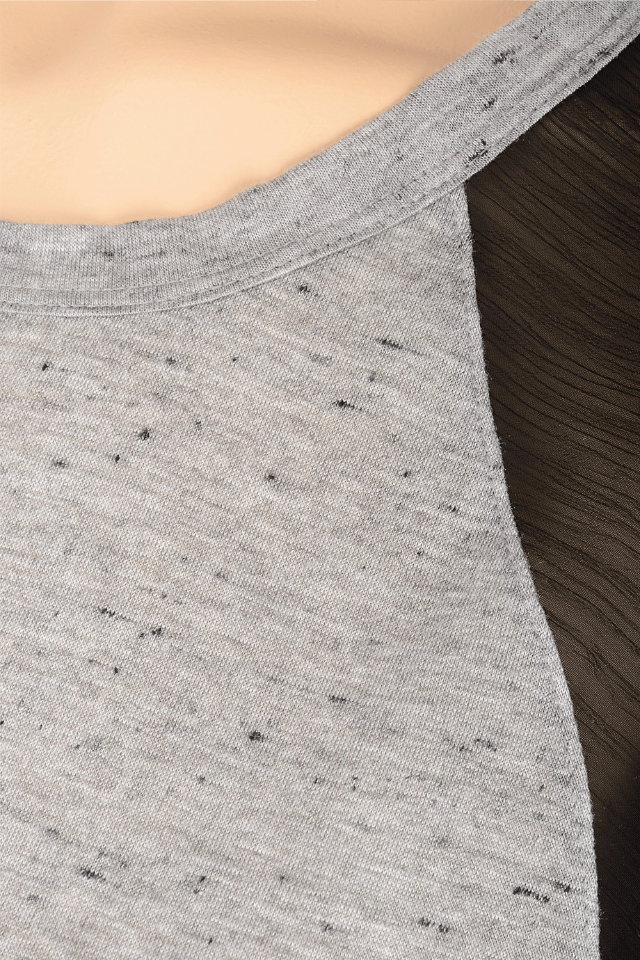 Γκρι Τοπ Λαιμόκοψη | Γυναικεία Ρούχα