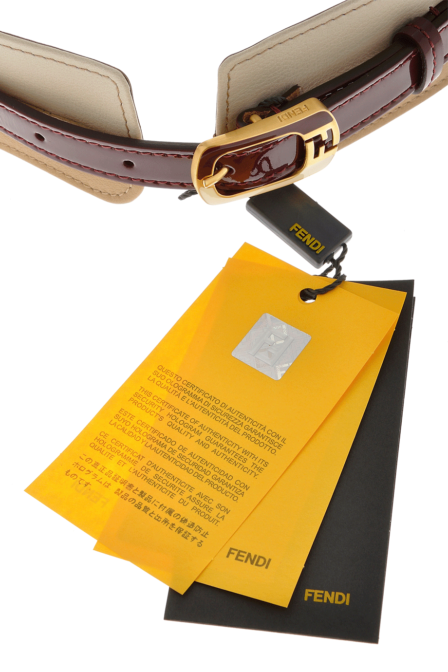 Πολύχρωμη Δερμάτινη Ζώνη - Fendi Chameleon | Γυναικείες Ζώνες