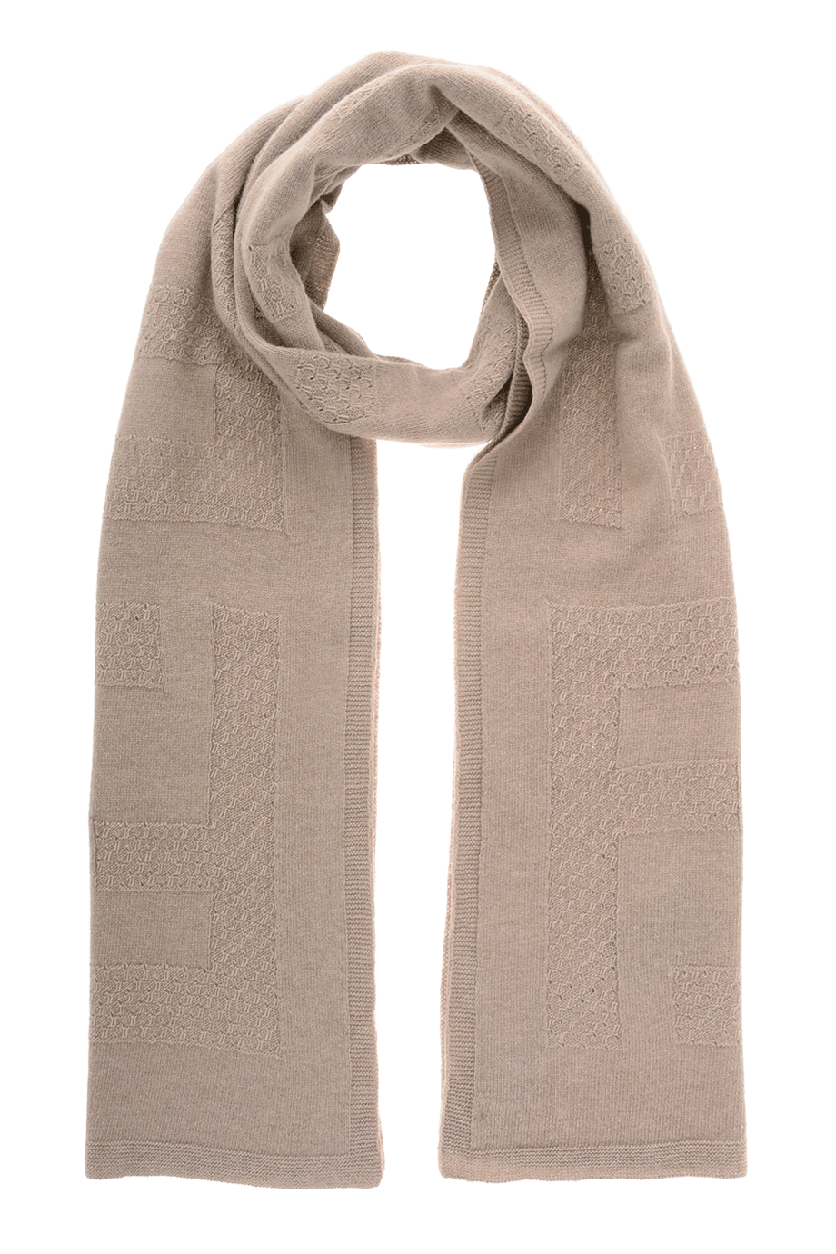 ZUCCA FF Beige Wool Scarf