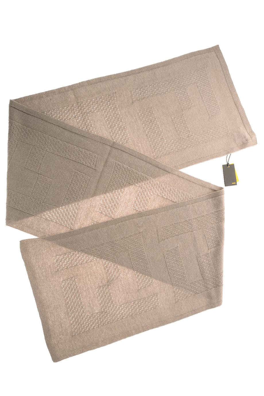 ZUCCA FF Beige Wool Scarf