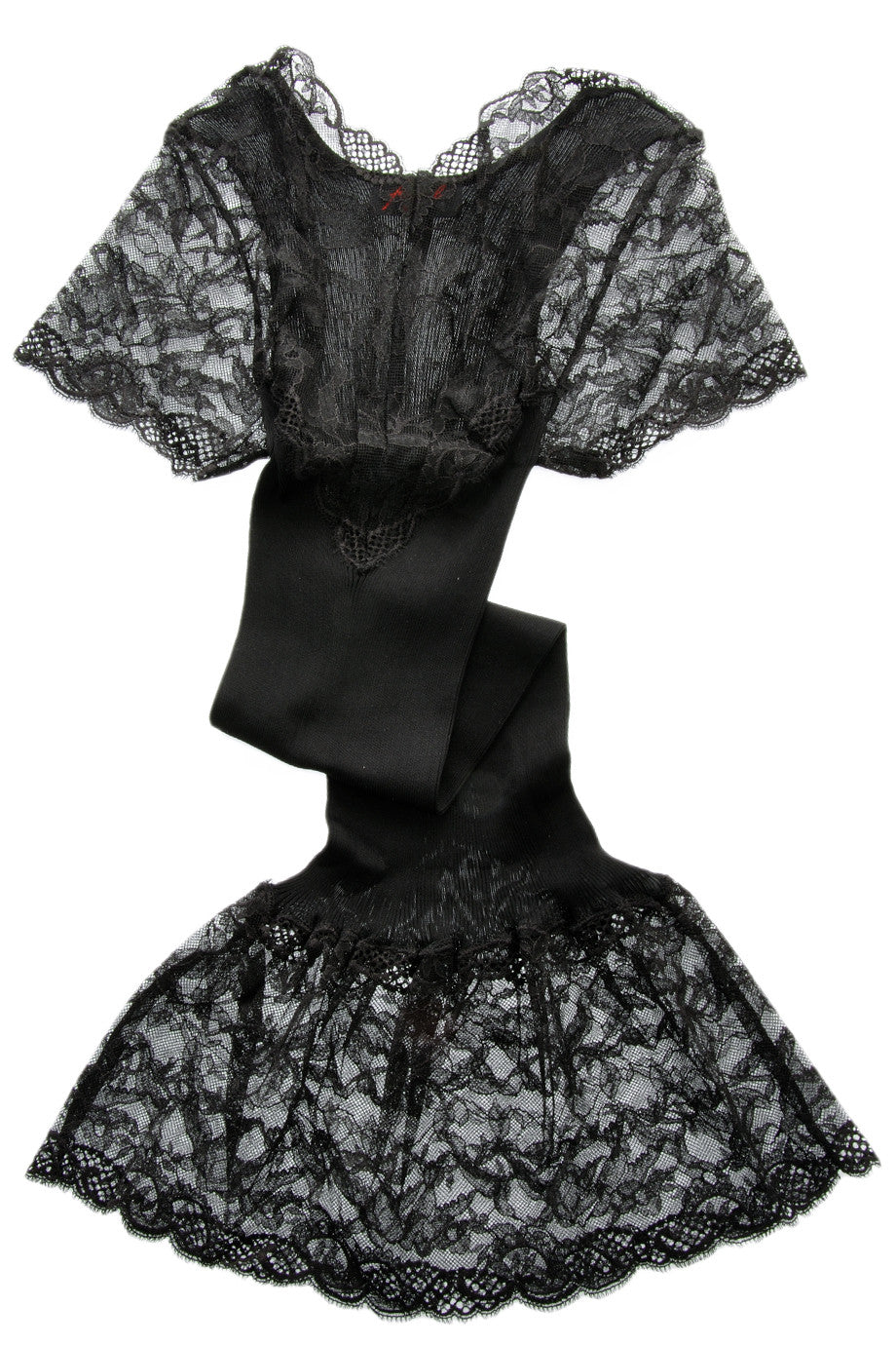 Μαύρο Μακρύ Τοπ Δαντέλα | Fogal