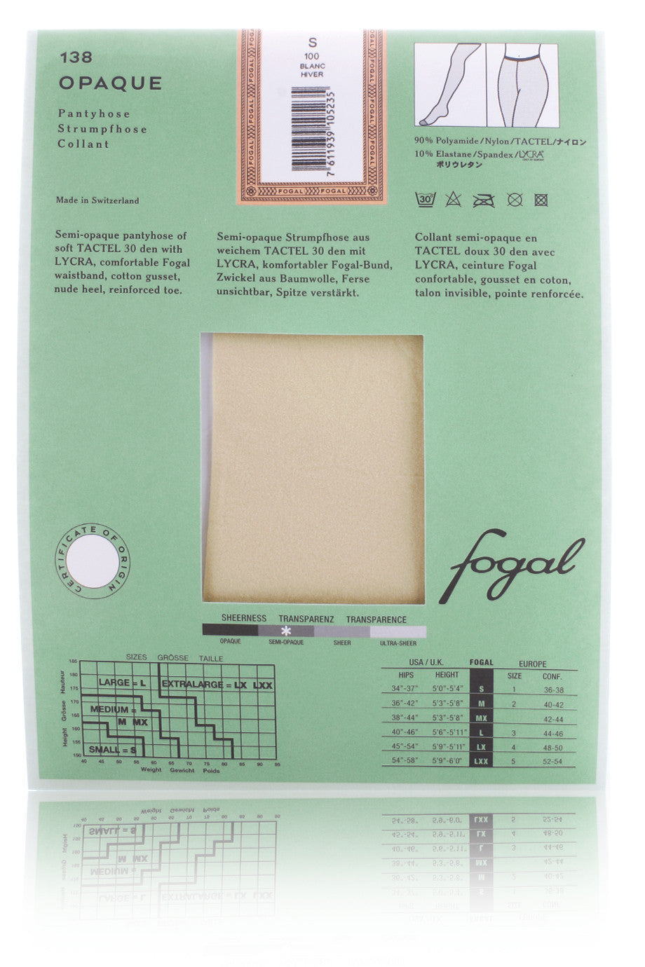 FOGAL 138 OPAQUE Brights Tights 702 Jaune