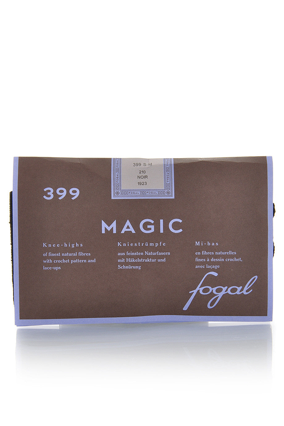 FOGAL 399 MAGIC Μαύρα Πλεκτά Καλτσάκια