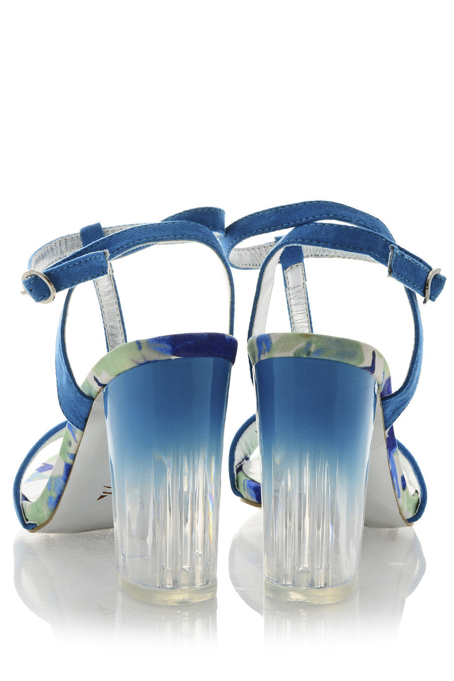 Mπλε Ψηλοτάκουνα Πέδιλα - Francesco Milano | Γυναικεία Παπούτσια