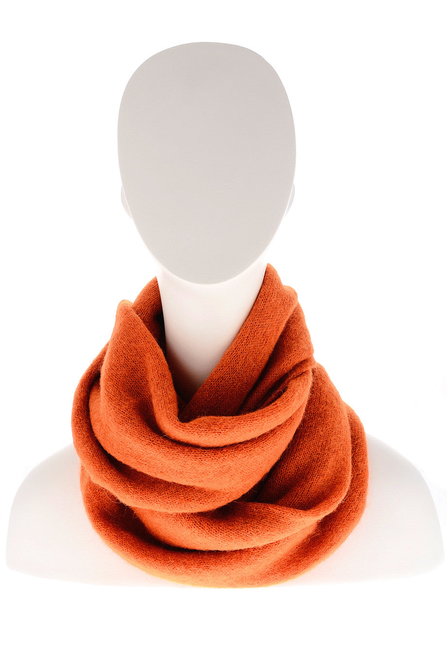 EVEREST Orange Knitted Scarf
