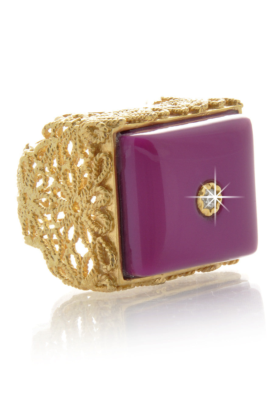 Φούξια Χρυσό Δακτυλίδι - Isharya | Κοσμήματα