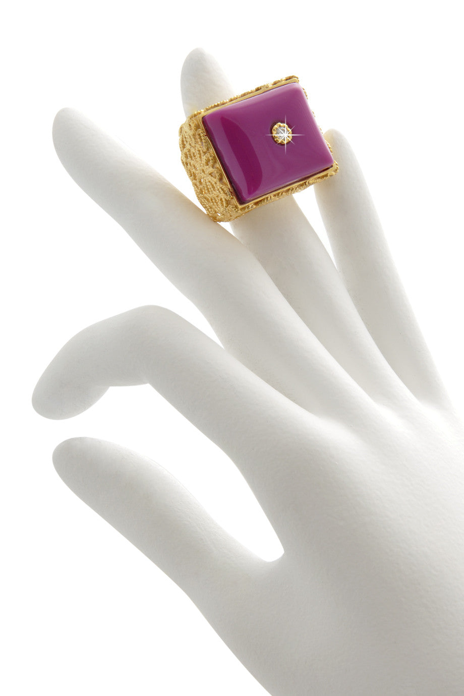 Φούξια Χρυσό Δακτυλίδι - Isharya | Κοσμήματα