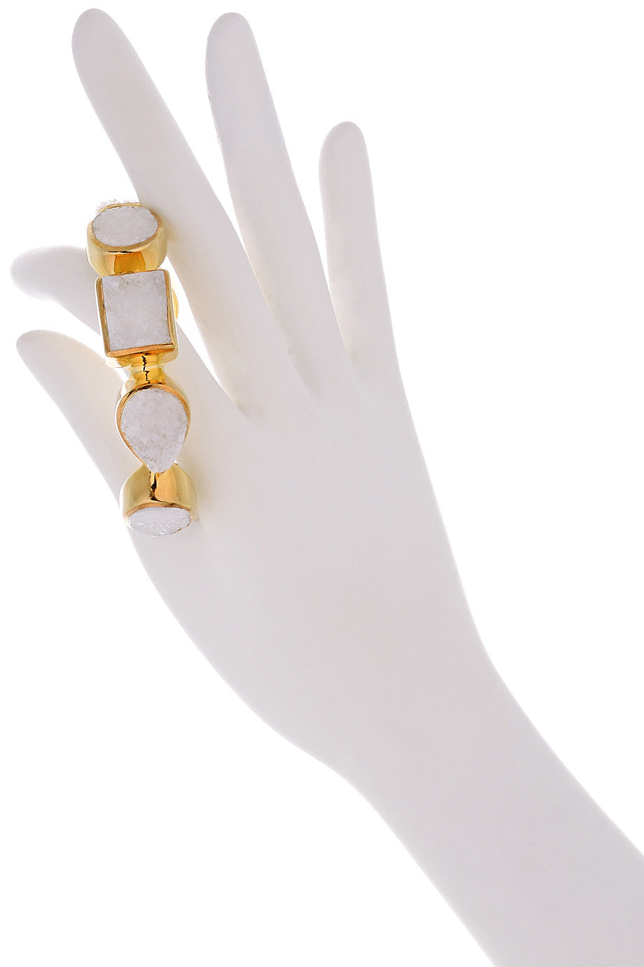 Χειροπέδα με ορυκτές πέτρες - Isharya | Κοσμήματα