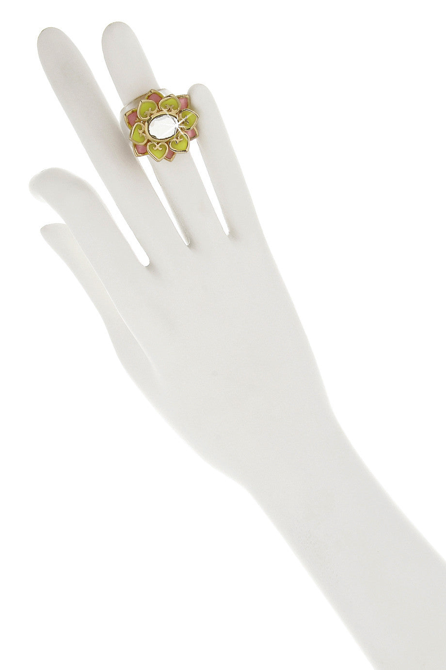 Ροζ Διάφανο Δαχτυλίδι - Isharya | Κοσμήματα