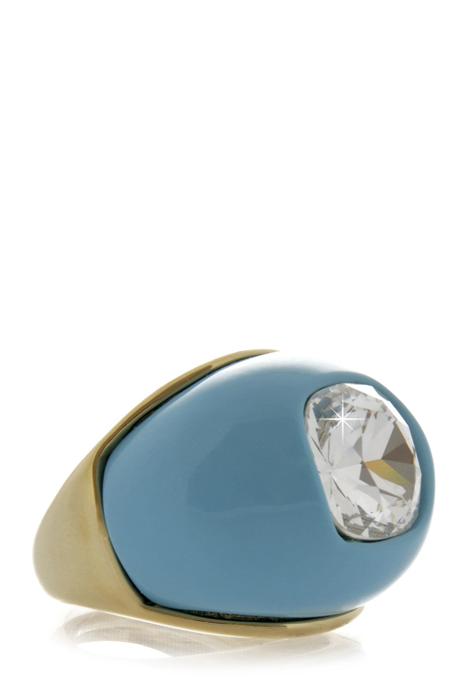 Τιρκουάζ Δαχτυλίδι με Κρύσταλλο - Kenneth Jay Lane | Κοσμήματα