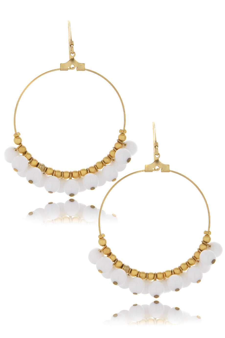 Επίχρυσα Σκουλαρίκια με Χάντρες - Kenneth Jay Lane | Κοσμήματα