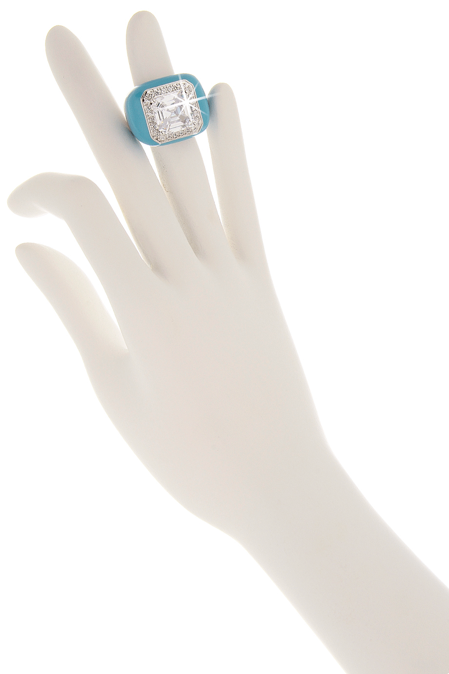 Τιρκουάζ Τετράγωνο Δαχτυλίδι - Kenneth Jay Lane | Κοσμήματα