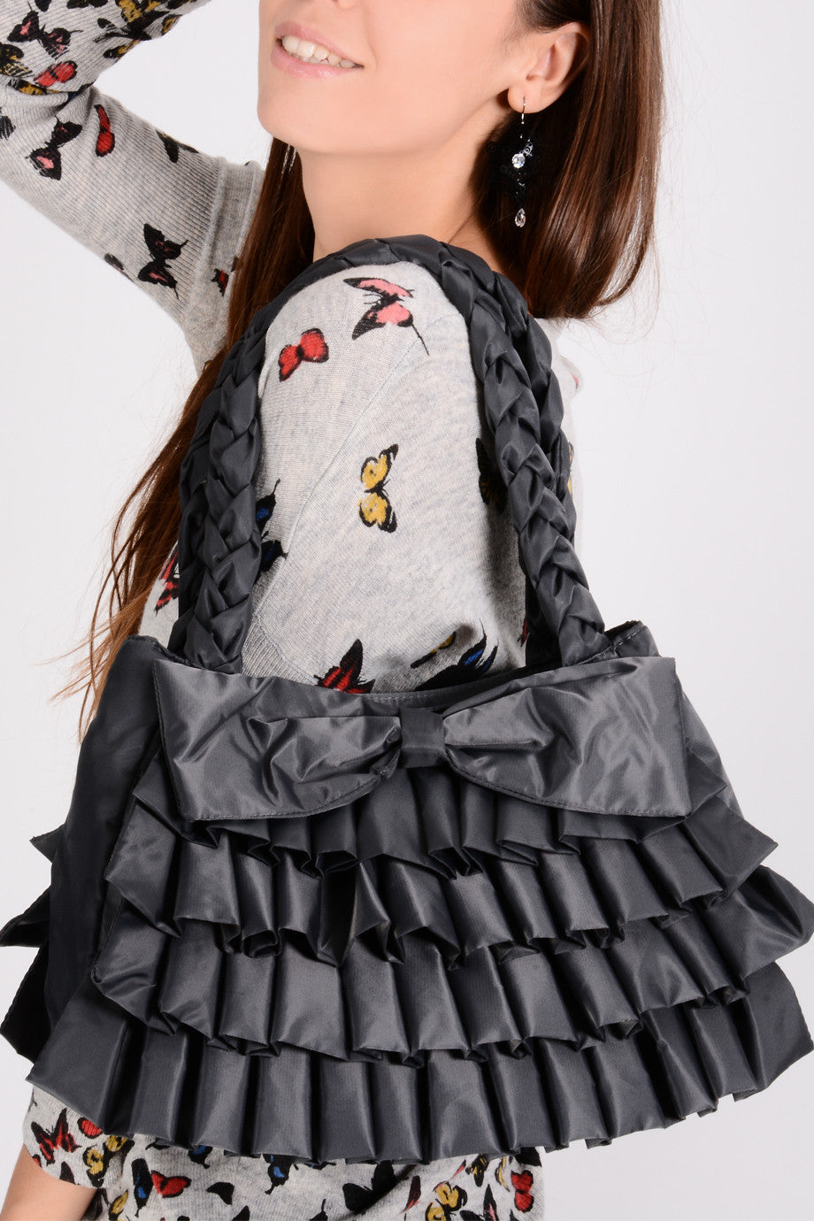 MELODY Gray Shoulder Bag