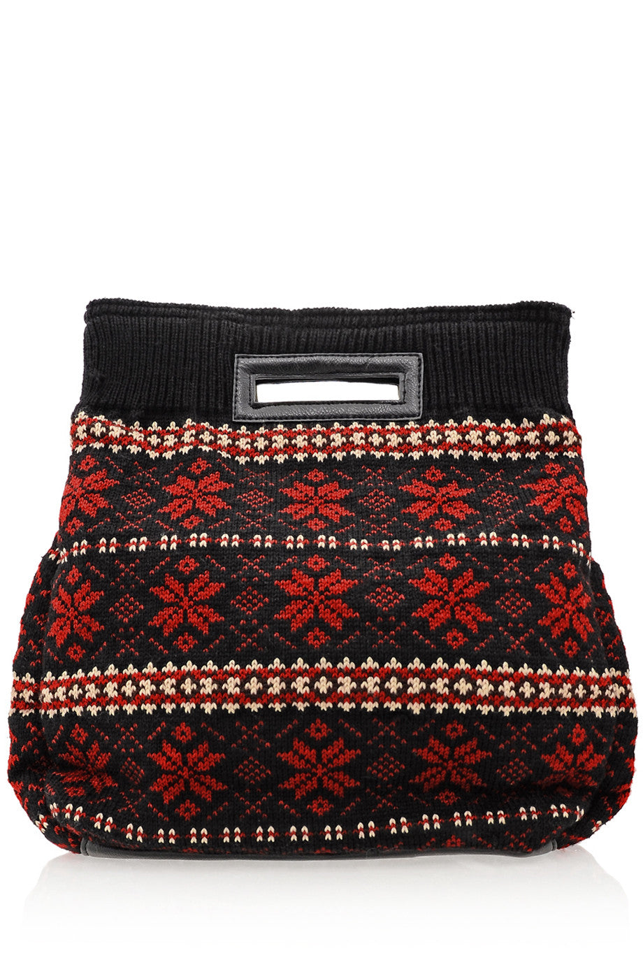 Μαύρη Πλεκτή Τσάντα - Lalu | Γυναικείες Τσάντες Χειρός