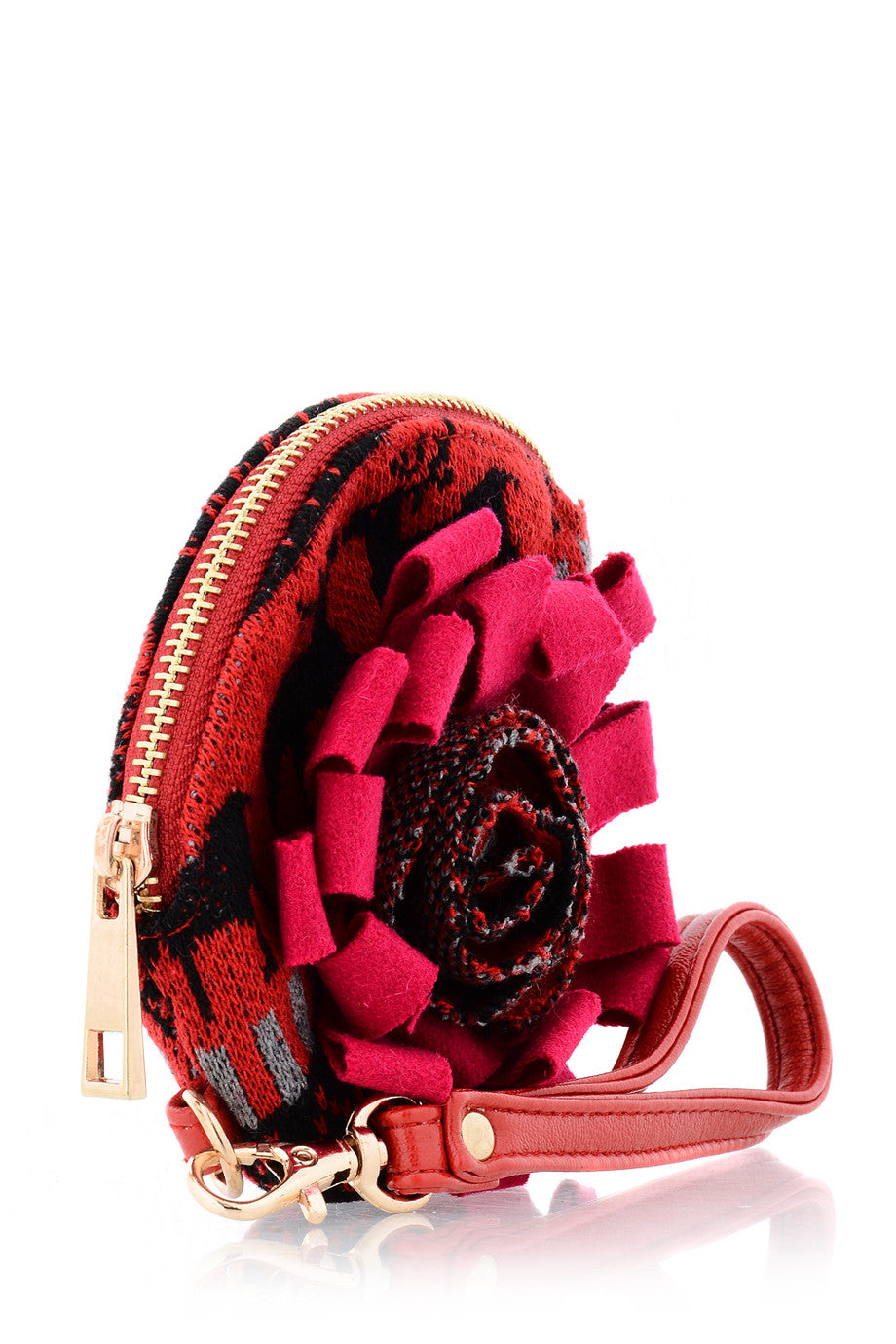 LALU - MILENE Πολύχρωμο Στρογγυλό Τσαντάκι - Πορτοφόλια