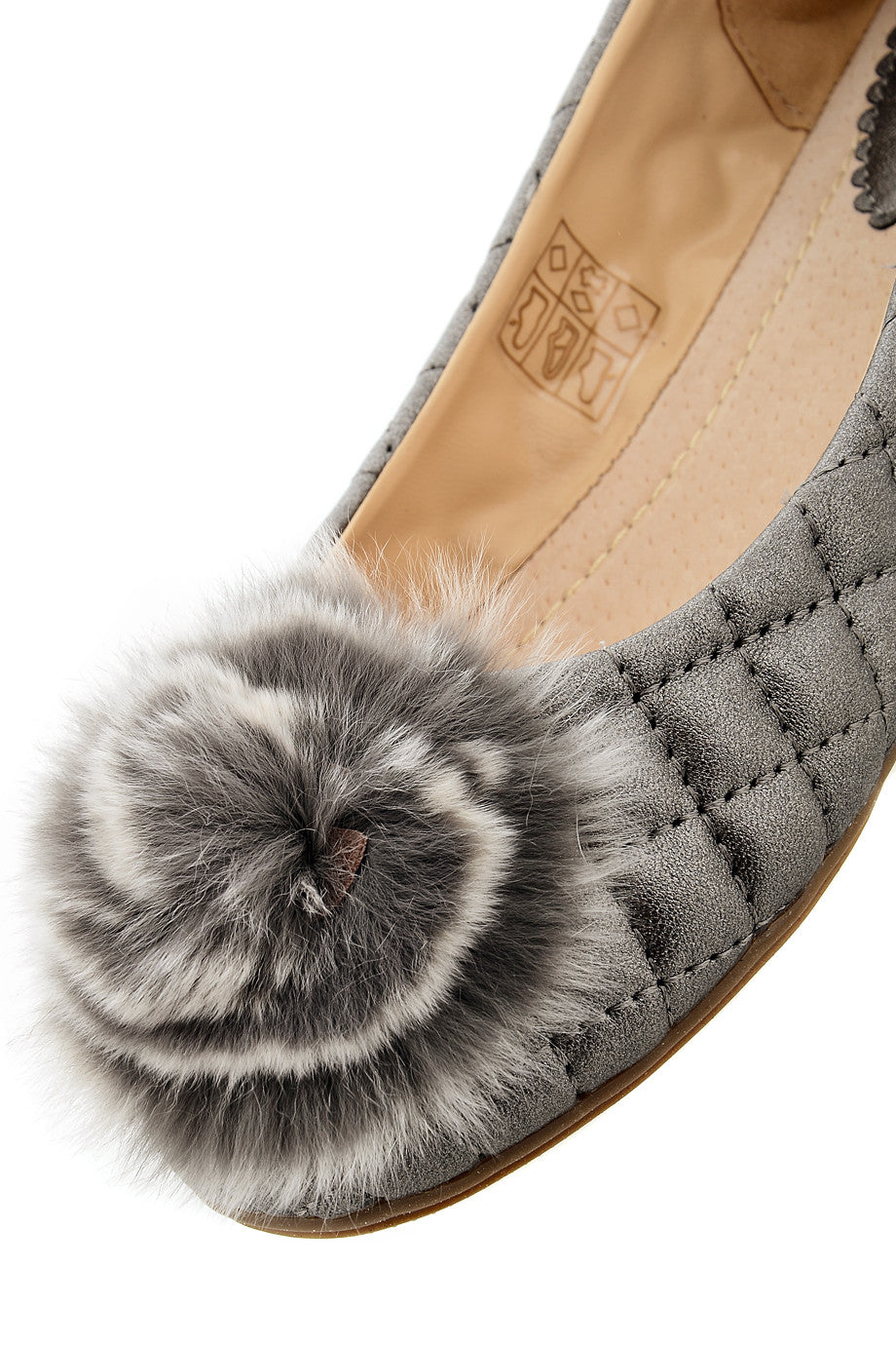 Γκρι Καπιτονέ Μπαλαρίνες | Γυναικεία Παπούτσια