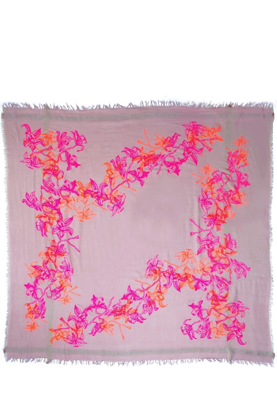 LEIGH & LUCA LILLIES Λιλά Φουλάρι