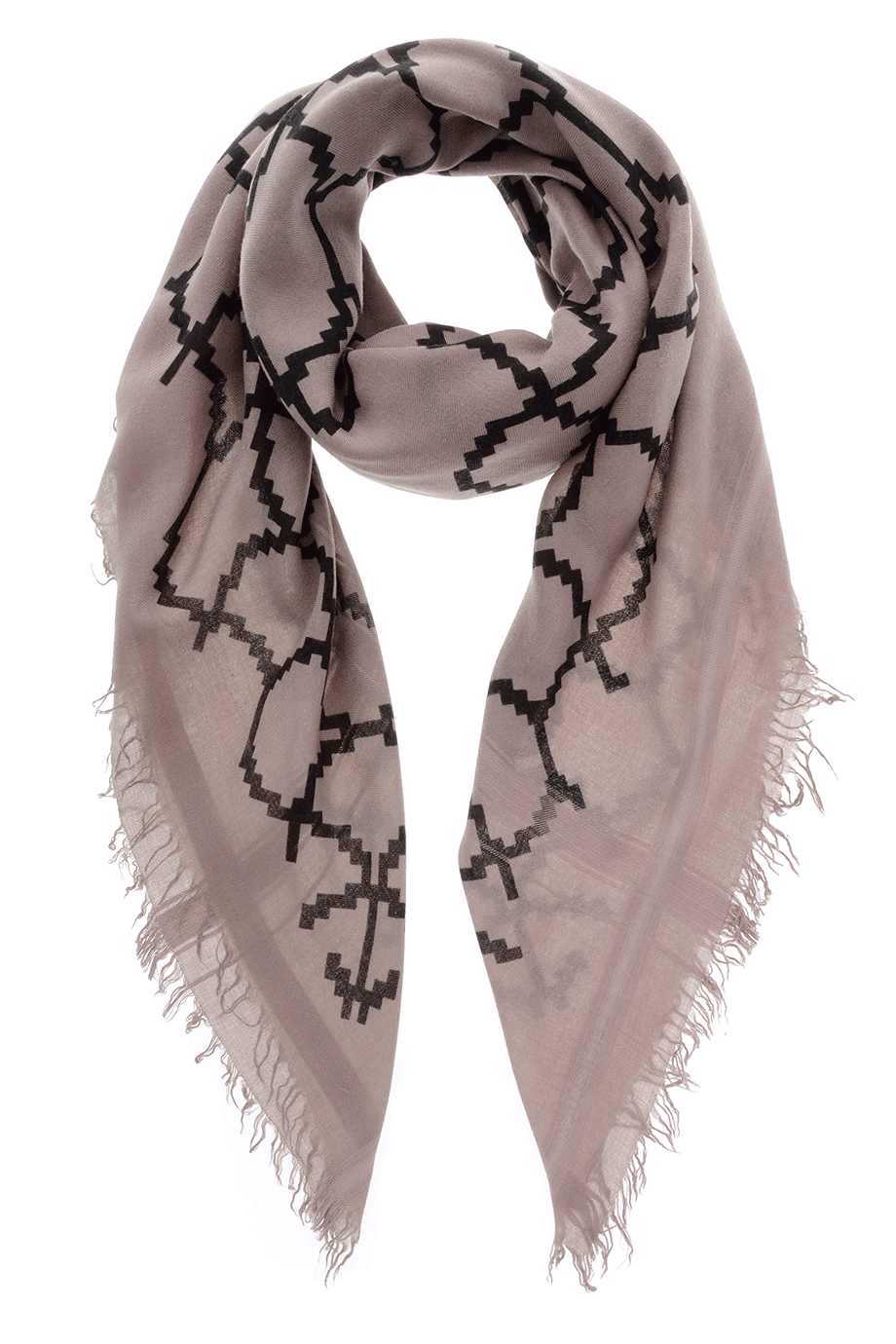 ROME Gray Brown Scarf