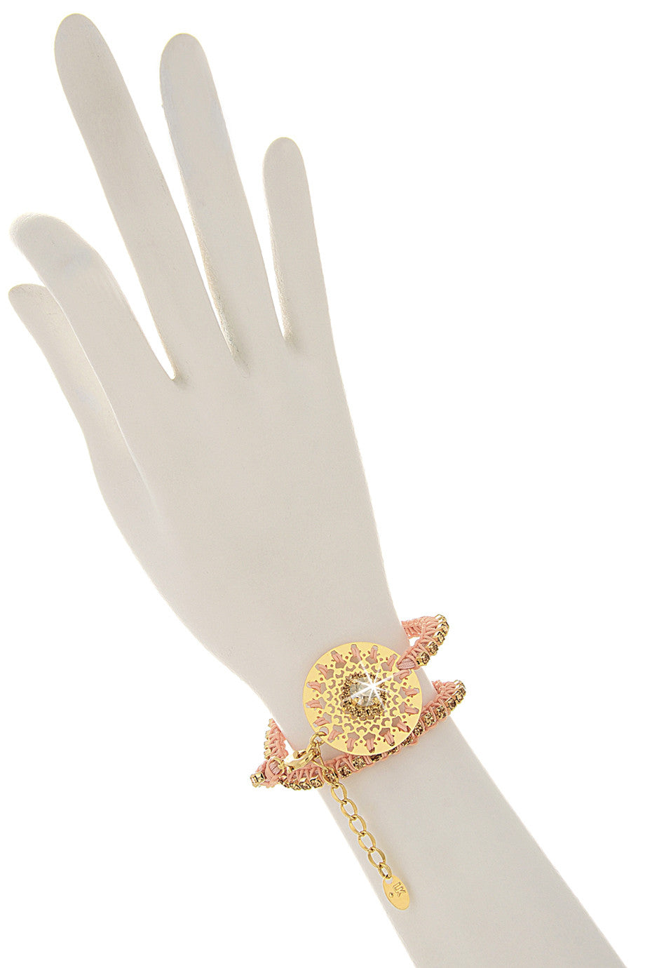 Χρυσό Βραχιόλι με Κρύσταλλα - Lk Designs | Κοσμήματα