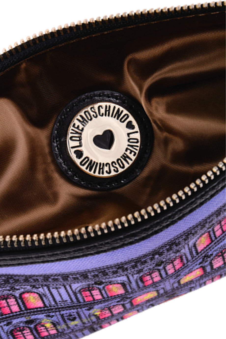 Μοβ Τσαντάκι Καλλυντικών - Love Moschino | Γυναικεία Πορτοφόλια