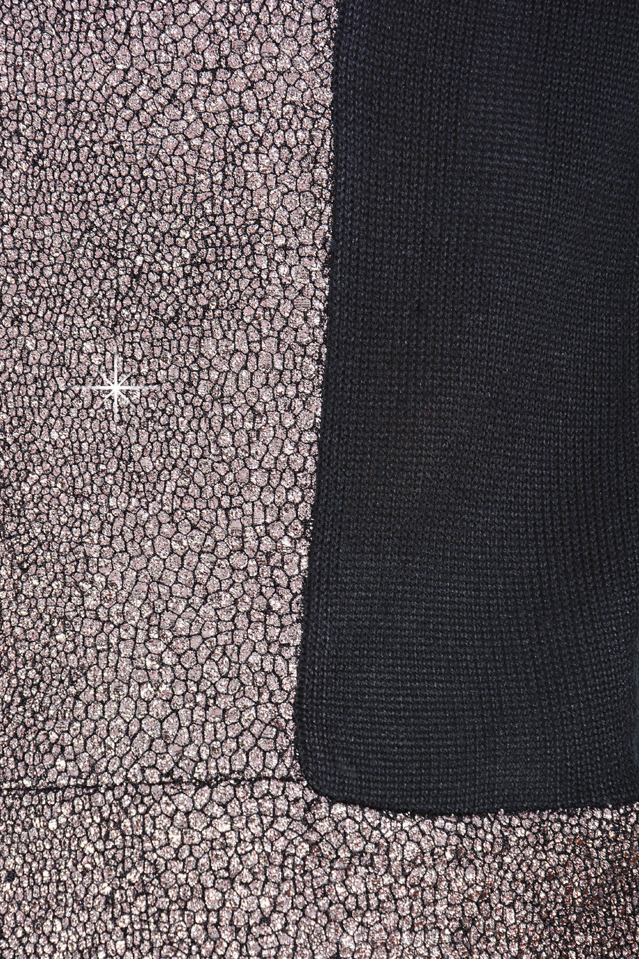 Μαύρη Μεταλλιζέ Κρακελέ Μπλούζα | Γυναικεία Ρούχα