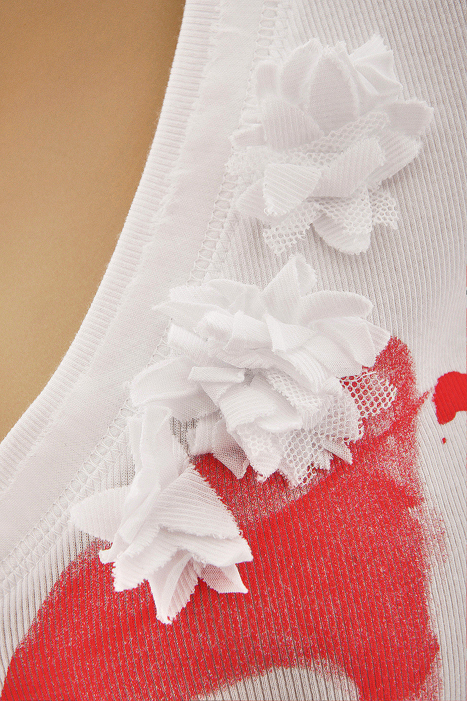 Λευκό Κοντομάνικο Τοπ | Γυναικεία Ρούχα