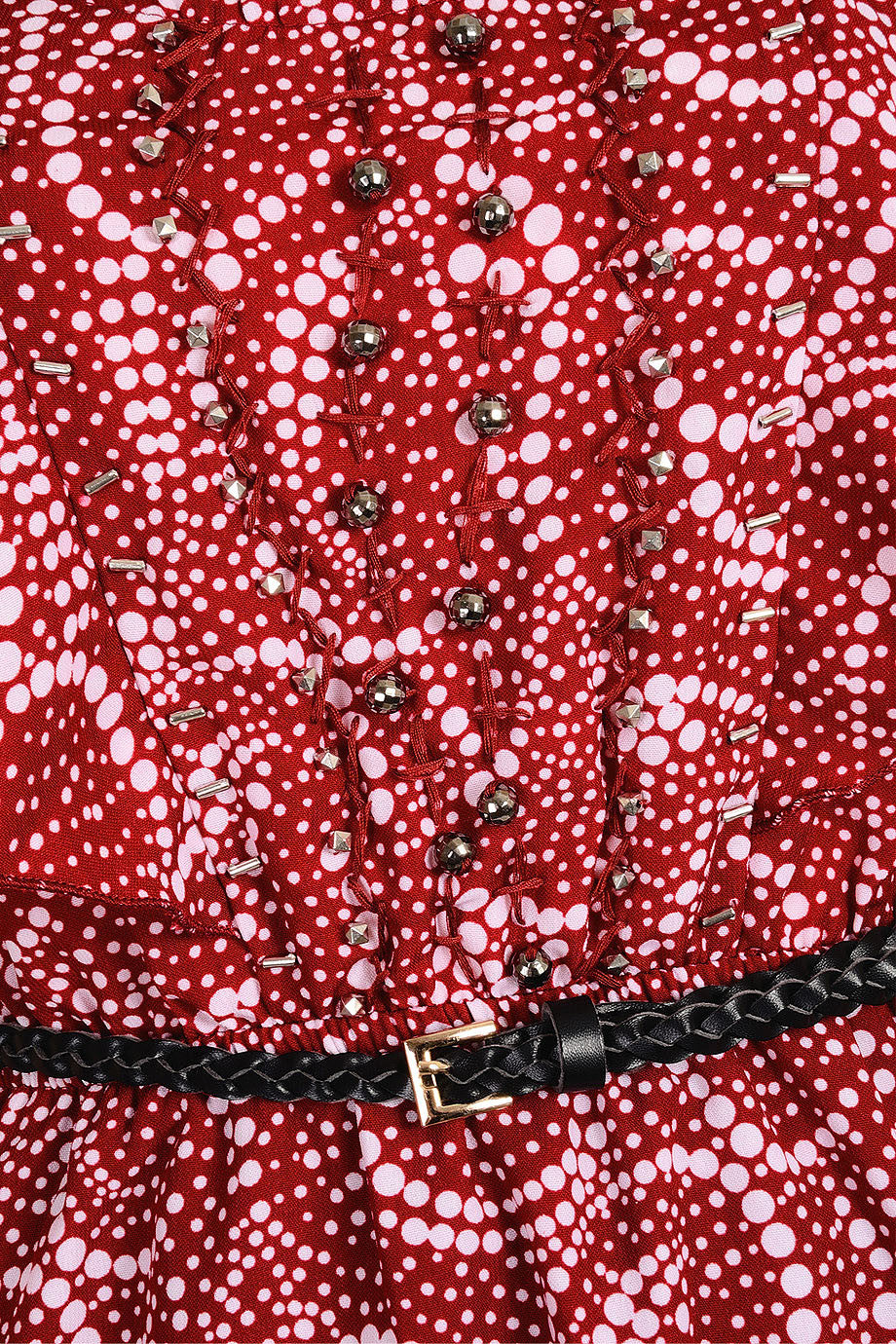 Μπορντό Φόρεμα με Σχέδια | Φορέματα - Mismash