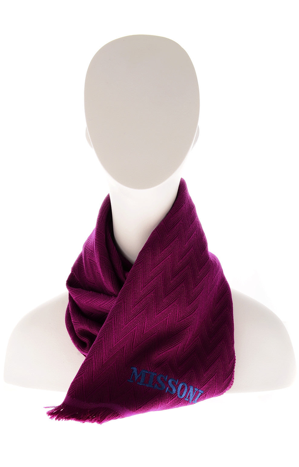 ZIG ZAG Purple Melitsani Scarf