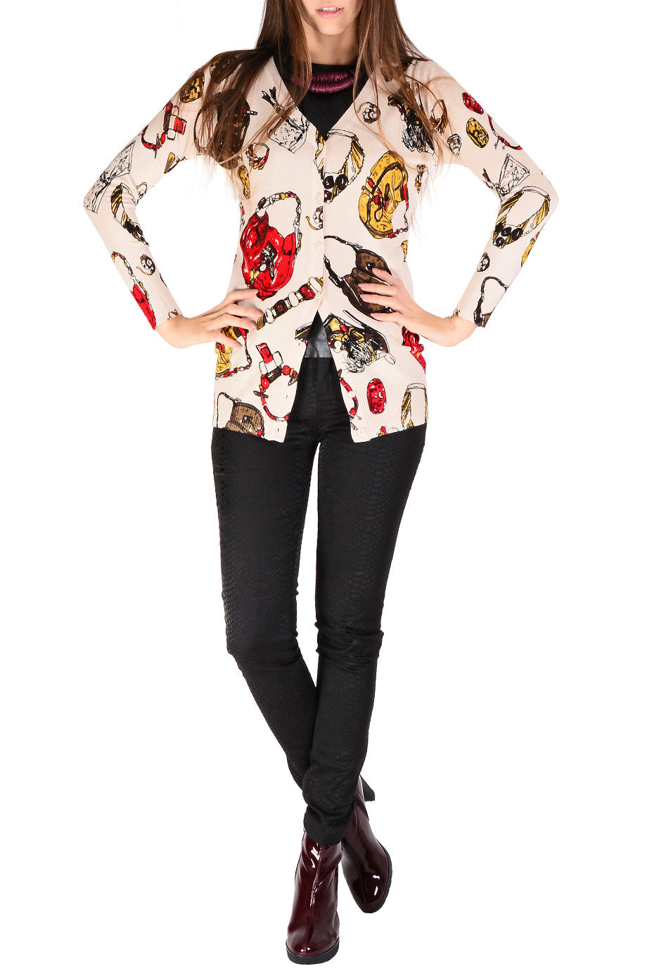 Μακριά Ζακέτα με Σχέδια | Γυναικεία Ρούχα