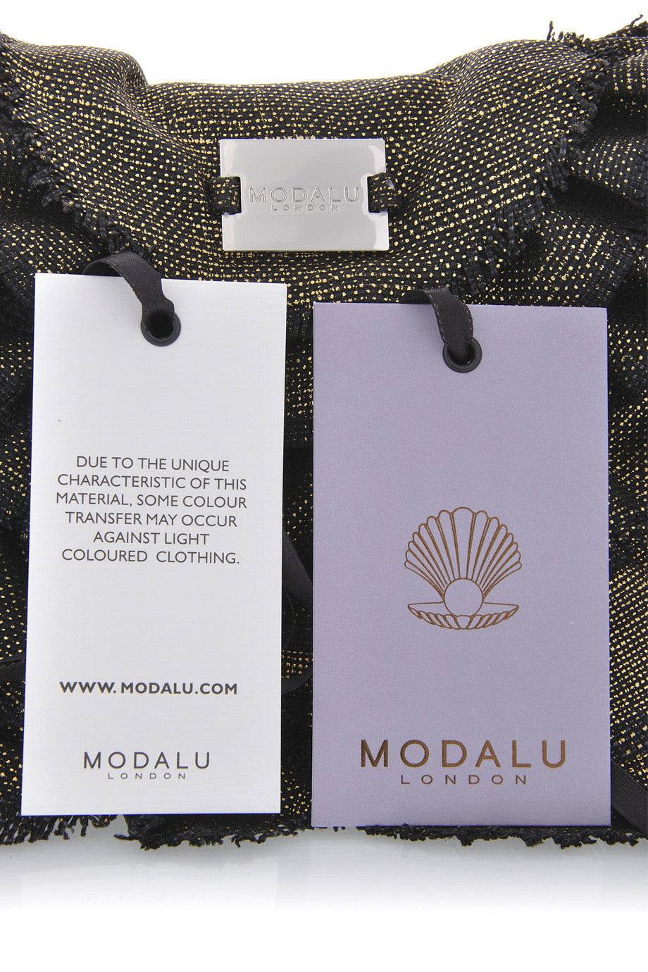 CAN-CAN Khaki/Grey Ruffle Shoulder Bag