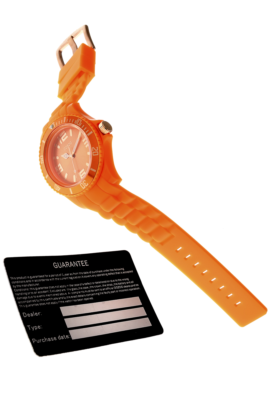 OOZOO FLUO Orange Silicone Watch