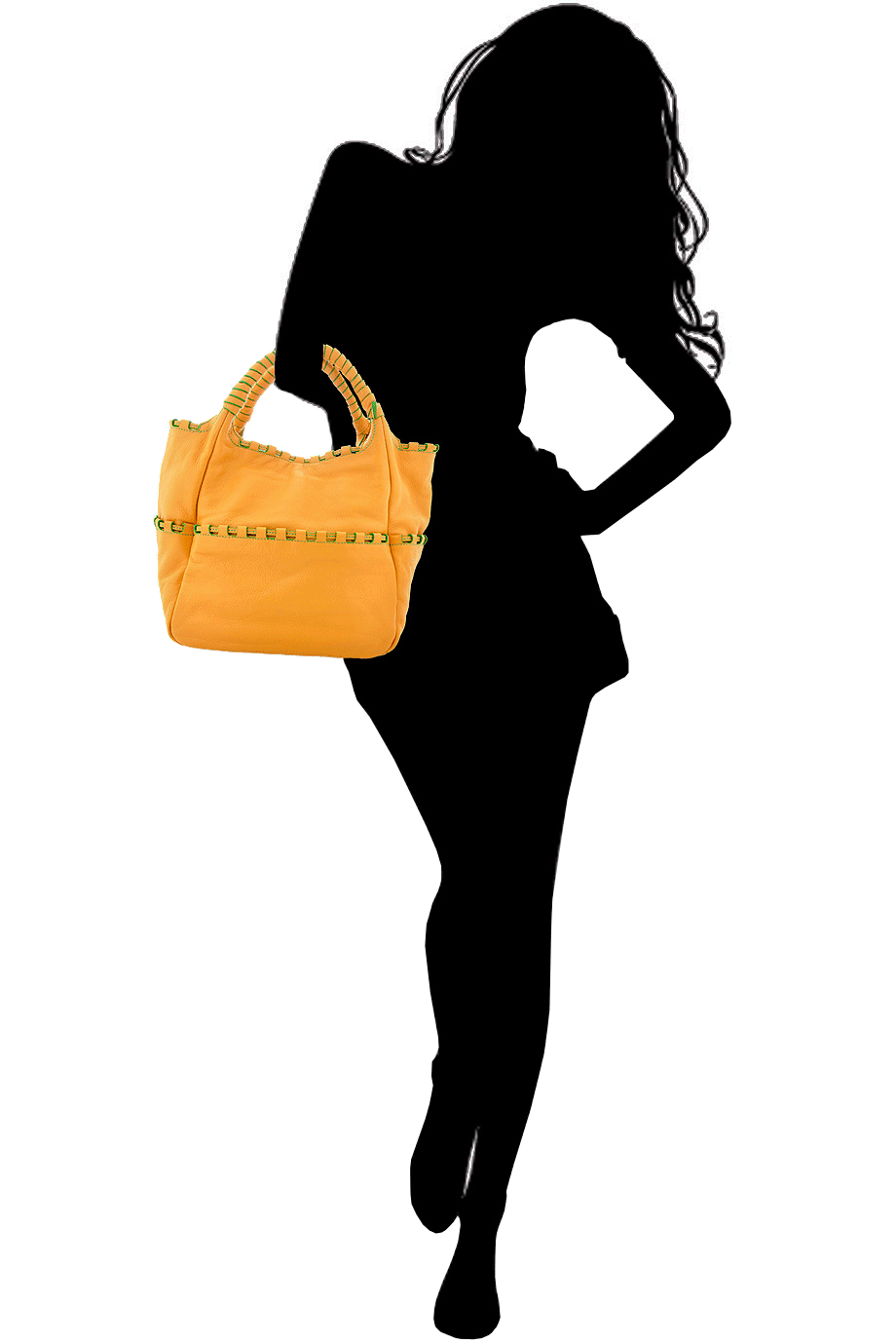 Alston Yellow Leather Bag