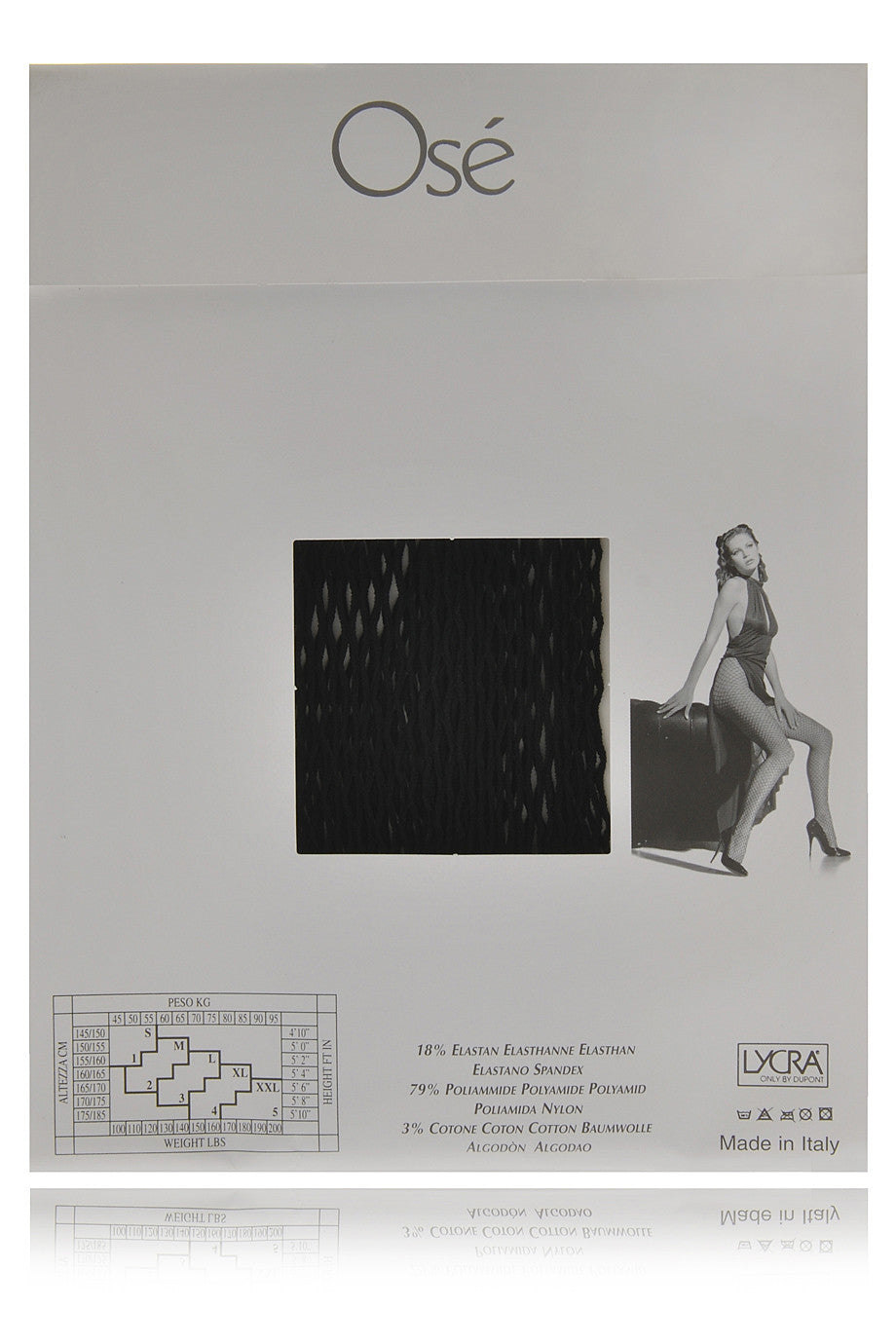 OSE TIFFANY Δικτυωτό Μαύρο Καλσόν