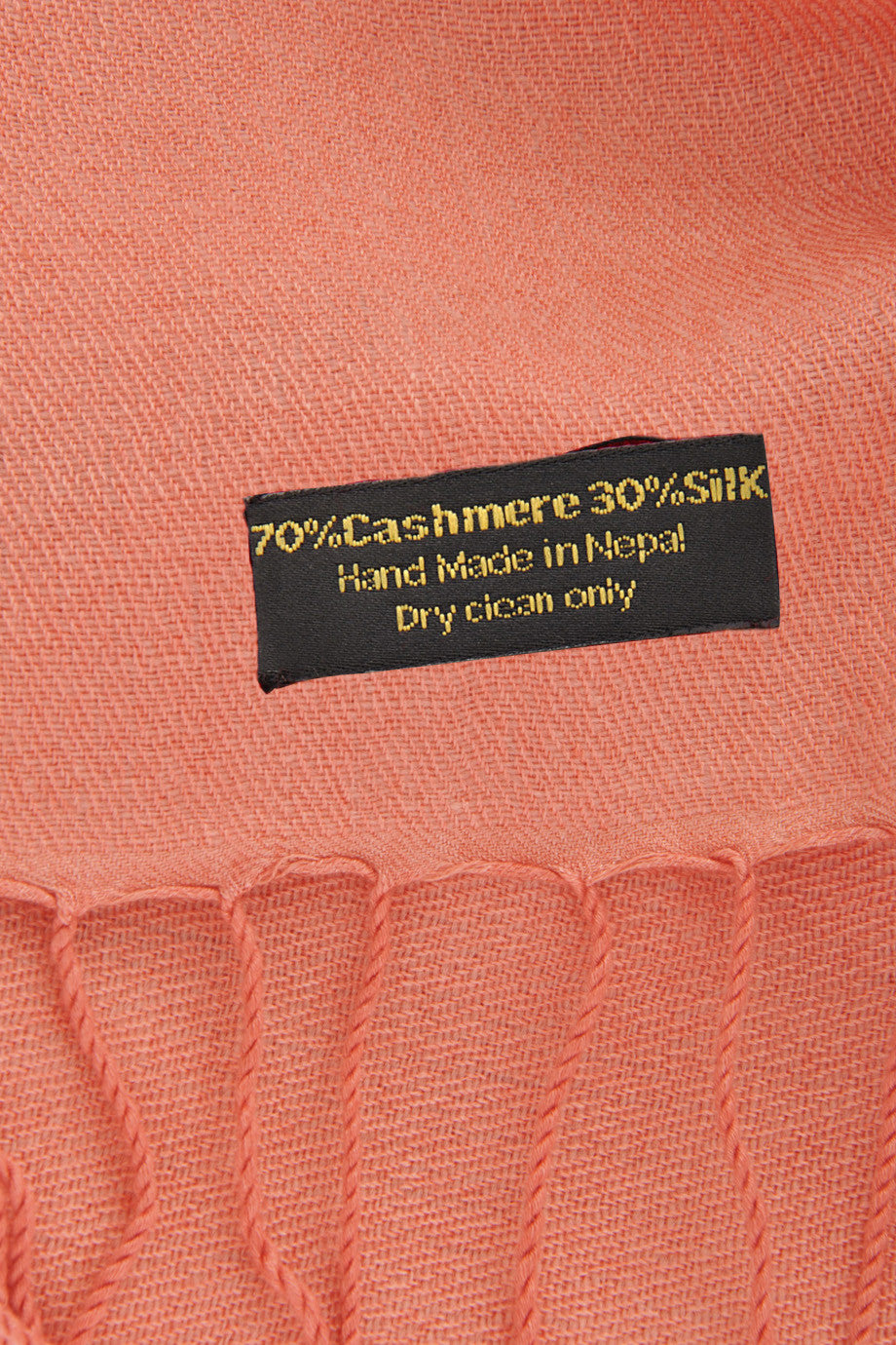 PASHMINA ART - SHERPA Σομόν Κοραλλί Πασμίνα από Κασμίρ - Γυναικεία Φουλάρια Κασκόλ