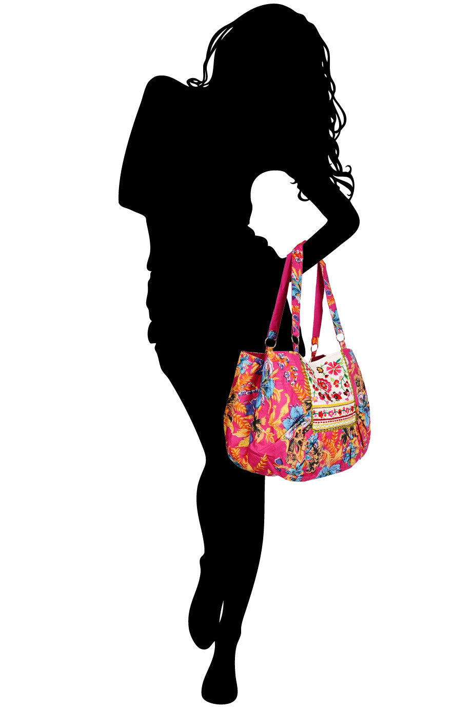 MANOUCHE Floral Fuchsia Bag