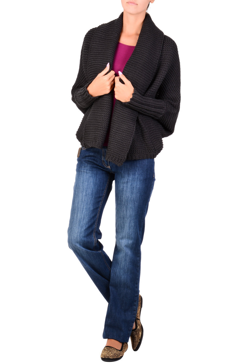 Καφέ Μάλλινη Ζακέτα | Γυναικεία Ρούχα