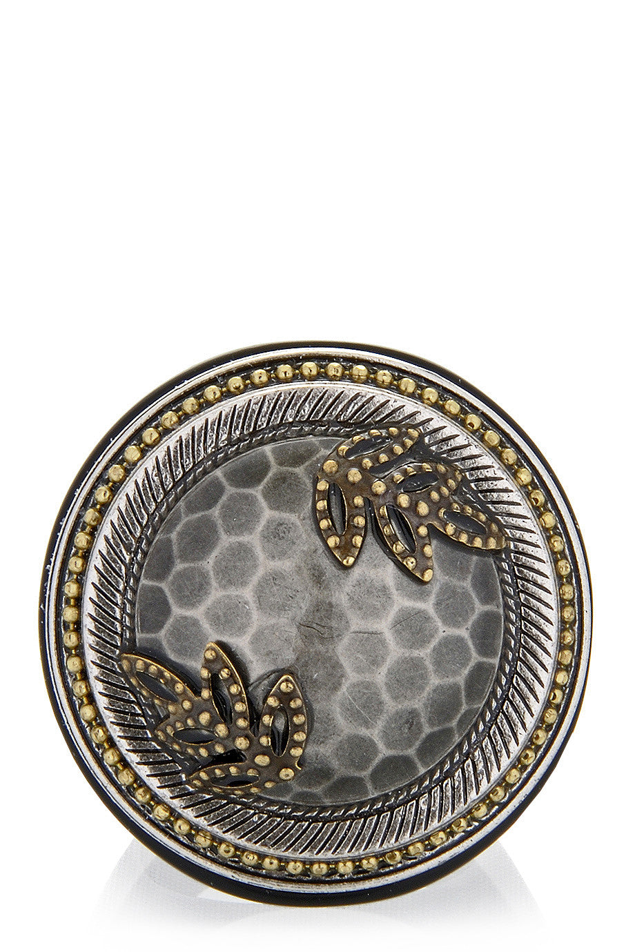 Γκρι Δαχτυλίδι - Ringseclectic | ΚοσμήματαBeehive Γκρι Μαύρο Δαχτυλίδι - Ringseclectic | Κοσμήματα - Δαχτυλίδια