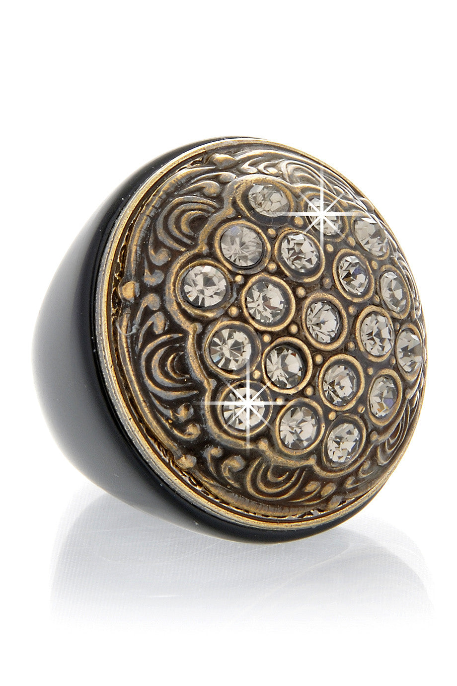 Μπρονζέ Δαχτυλίδι με Κρύσταλλα - Ringseclectic | Κοσμήματα